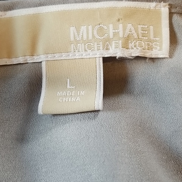 🔴SALE Michael Kors Gray & Green Tank,L - Picture 4 of 6